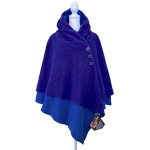 IMAN Purple and Blue Cape